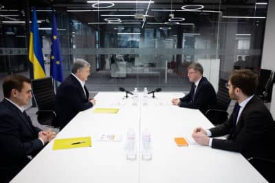 Петр Порошенко и Марюс Януконис - встреча