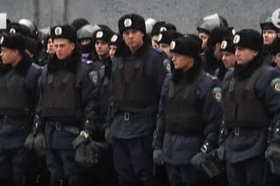 Бійці Внутрішніх військ під час Майдану 