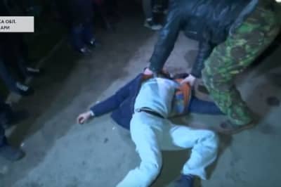 Акция протеста в Новых Санжарах