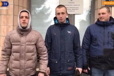Протестувальники з Нових Санжар