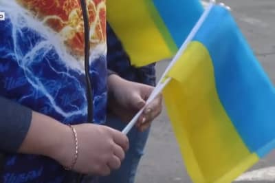 Украинские флаги
