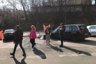Протест фракції "Голос" проти підписання "мінської зради"
