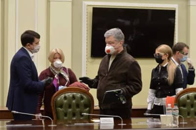 Петр Порошенко и Дмитрий Разумков