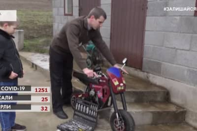 Дитячий байк з бензопили