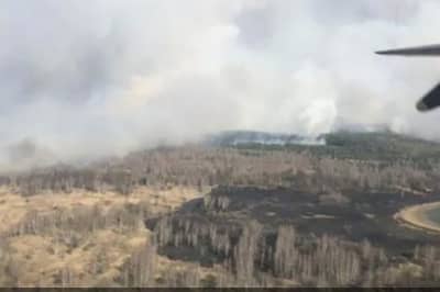 Пожар в Чернобыльской зоне