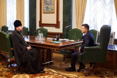 Митрополит Епіфаній та Володимир Зеленський
