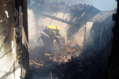 Пожар в Кировоградской области