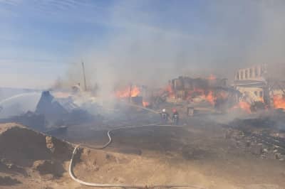 Пожар в мужском монастыре