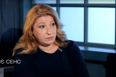 Лариса Волошина в ефірі програми "Є СЕНС"
