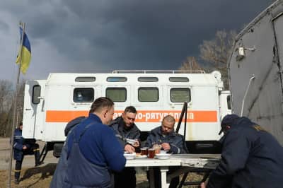 Пожарные в Зоне отчуждения
