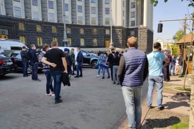 Акция протеста под Кабмином 