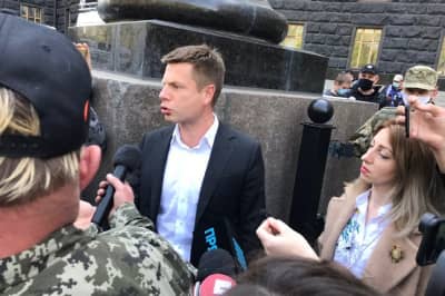 Алексей Гончаренко возле Кабмина
