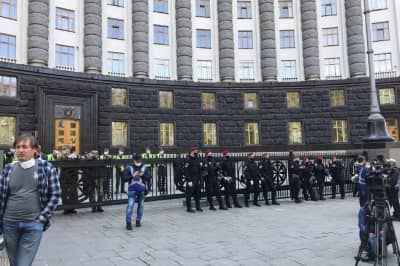 Акція протесту під Кабміном 