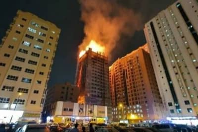 В ОАЭ произошел пожар в 48-этажном жилом небоскребе