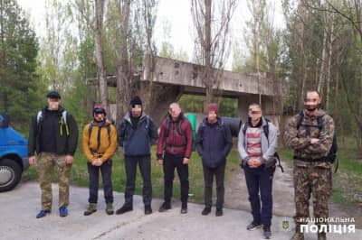 Туристы в Чернобыльской зоне
