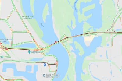 Пробка на Северном мосту