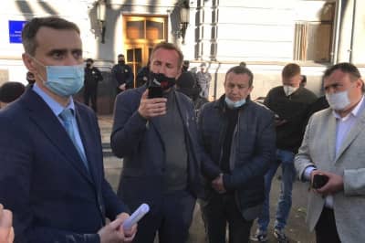 Митинг у здания Минздрава