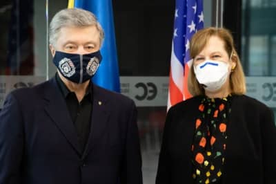 Петр Порошенко и Кристина Квин