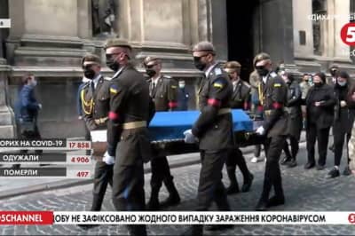 Прощание с военнослужащим Андреем Суприганом