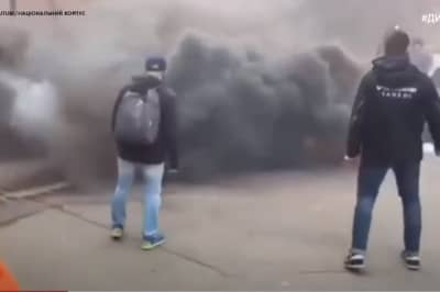 Акція під офісом ОПЗЖ