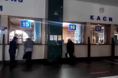 Центральный железнодорожный вокзал Киева в условиях карантина