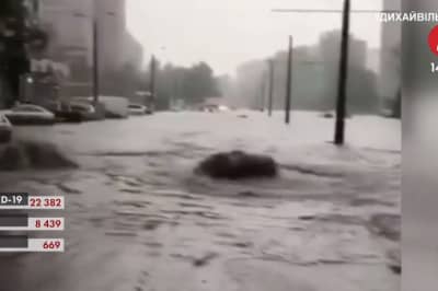 Сильный ливень