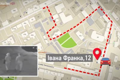 Схема движения подозреваемых, дело Шеремета