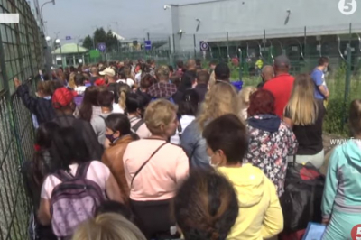 Очереди на польской границе