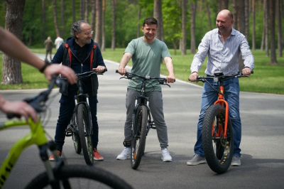 Зеленский с представителями СМИ