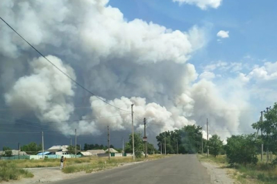 Вогонь у новоайдарському районі