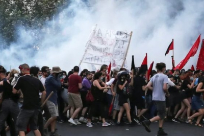 Акция протеста в Греции