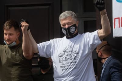 Олександр Погребиський і Петро Порошенко