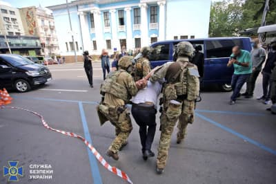 Задержание террориста в Киеве 