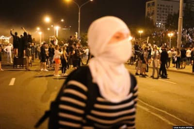 Массовые протесты в Беларуси