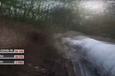 Обстрел возле Горловки