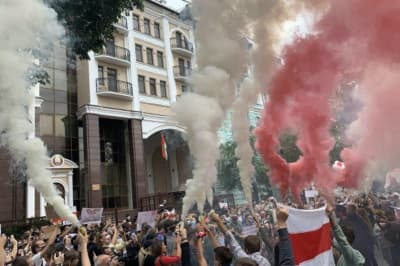 акція під посольством Білорусі у Києві
