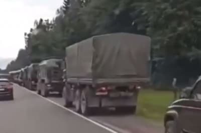 До білоруському кордоні рухається колона російської бойової техніки