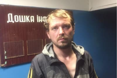 Задержанный боевик