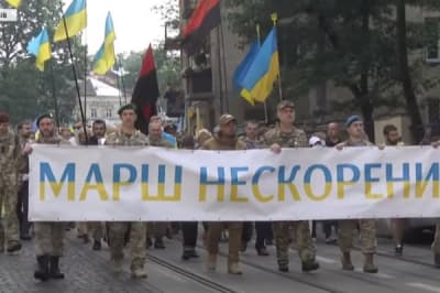 Марш непокоренных во Львове 