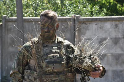 Тренировка 28-й ОМБр британскими инструкторами