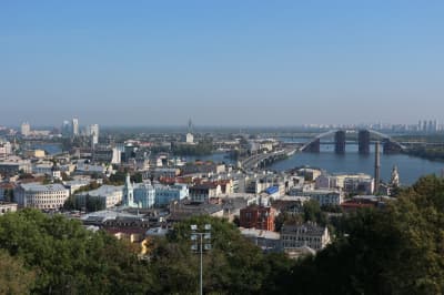 Вид на Киев от Андреевской церкви