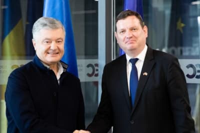Петро Порошенко і Юріс Пойканс