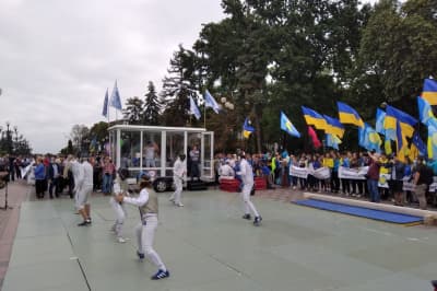 Мітинг студентів-олімпійців