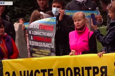 Мітинг екоактивістів у Запоріжжі