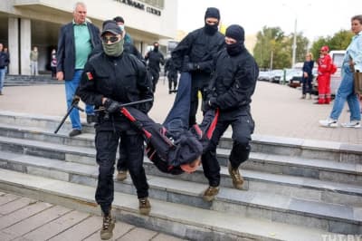 протест в Минске 
