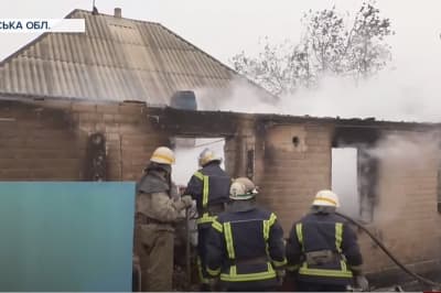 Пожар в Луганской области