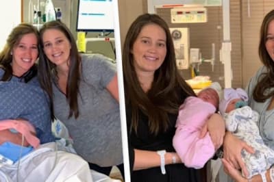 Сестри-близнючки, які народили дітей одночасно