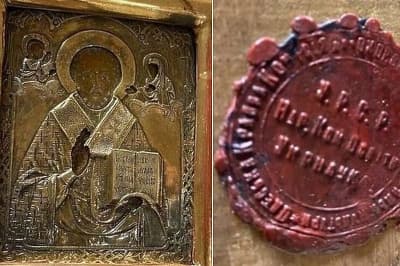 Подаренная Лаврову икона