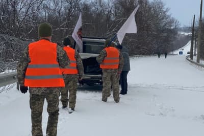 передача тела погибшего военнослужащего ВСУ