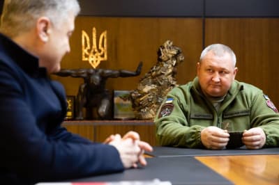 Петро Порошенко і Дмитро Марченко